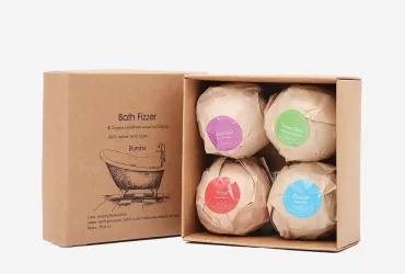 Bath bomb box packaging