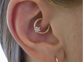daith earrings gold