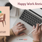 Happy work anniversary card
