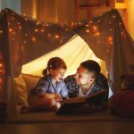 play tent with light
